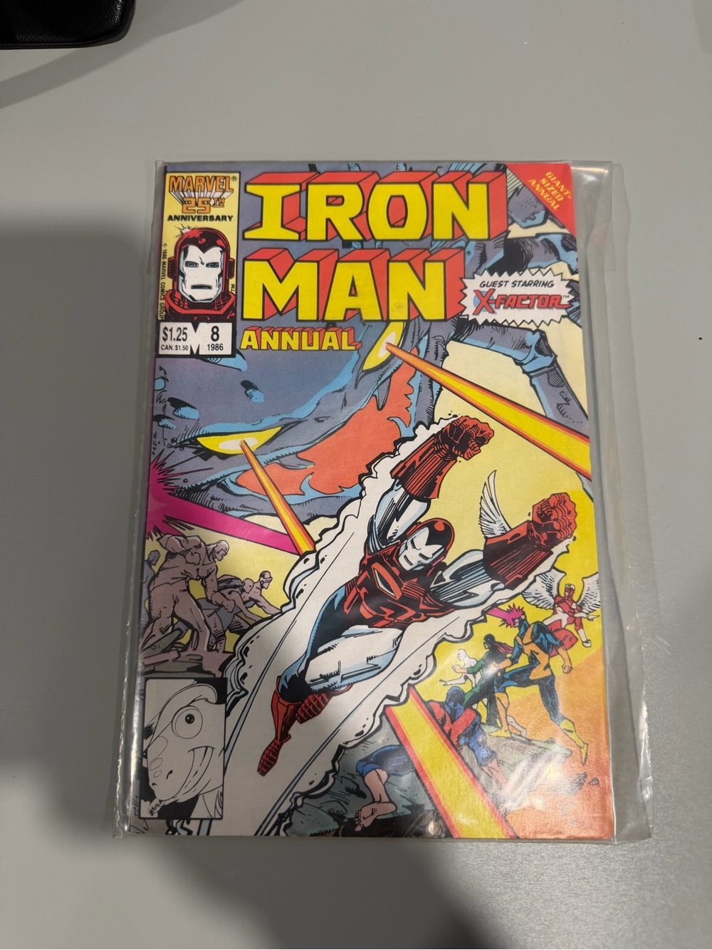 Iron Man Annual Comic - Red, Yellow, Blue Cover